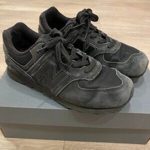 New Balance 574 Core Kids Sneakers (Size 5 Youth) Casual Black Shoes GC574EVE